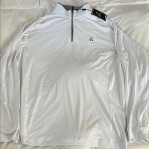 White Quarter-Zip Pullover
